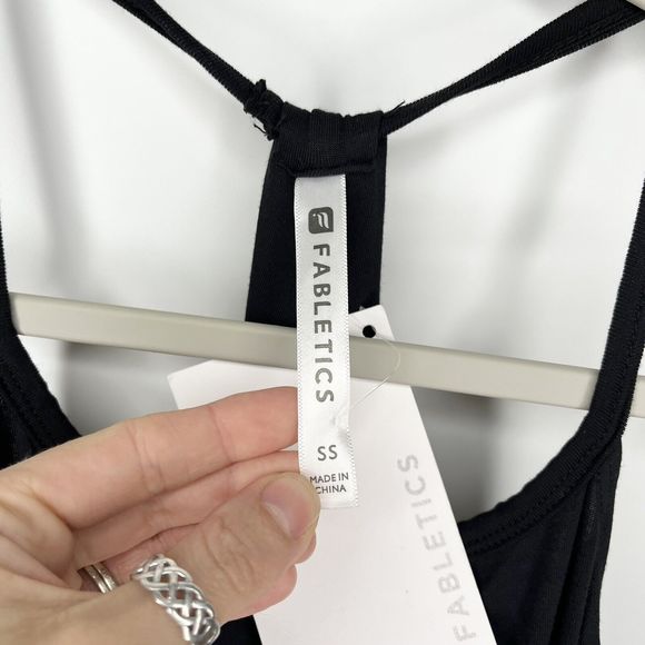 NWT Fabletics Black Racerback Neema Minimalist Maxi Tank Dress Women's Size S - Picture 6 of 10